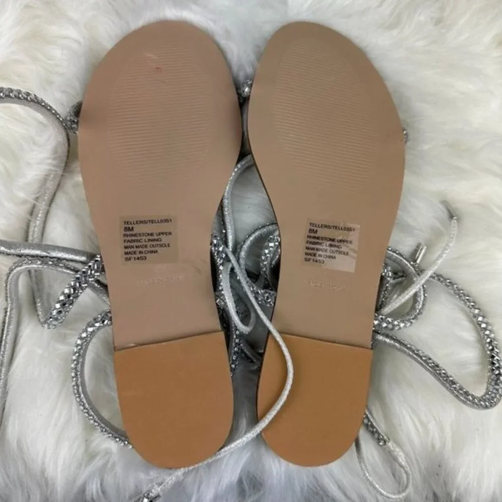 Steve Madden Tellers Sandals in Silver - Picture 4 of 4